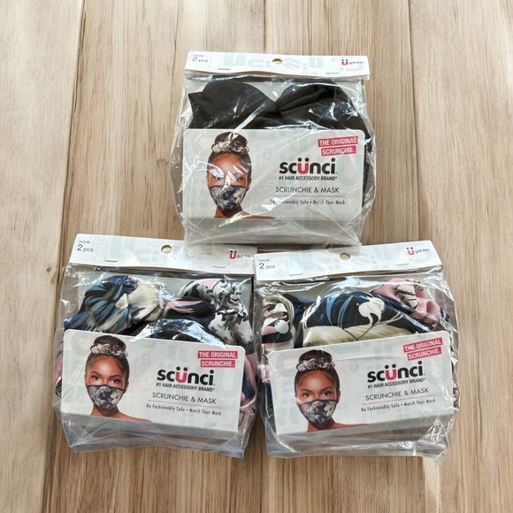 Scunci Scrunchie & Mask Sets – 3 Packs - Picture 2 of 4
